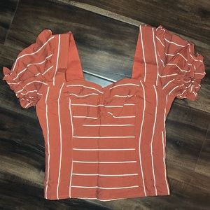 Striped Cropped Top *NEVER WORN*